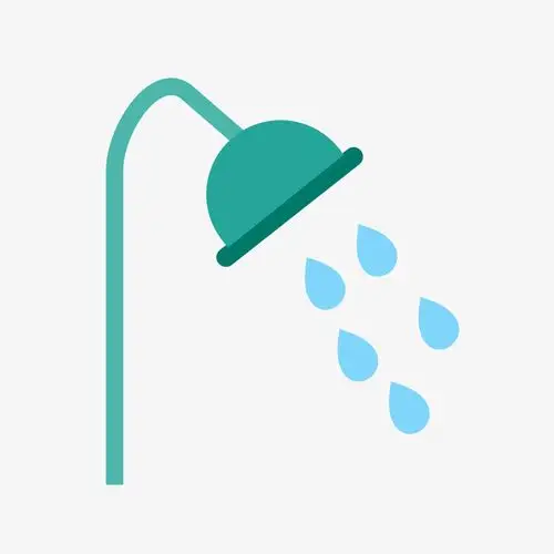 卡通绿色喷头花洒