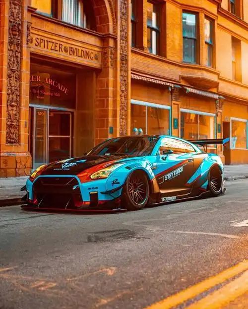 这辆日产gtr 的涂装真是深入我心