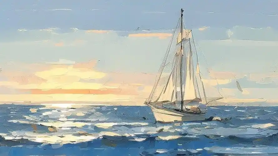 乘风破浪壁纸🌊,扬帆起航在蔚蓝大海🌏