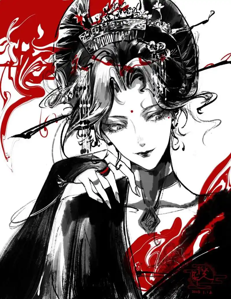 石矶娘娘～|在画了在画了,是草稿 后附成图