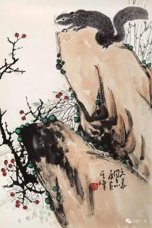【国画】孙其峰画松鼠,灵动可爱!