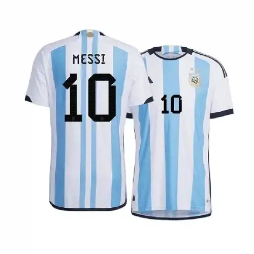 正品2022卡塔尔世界杯阿根廷国家队主场球衣10号梅西足球服