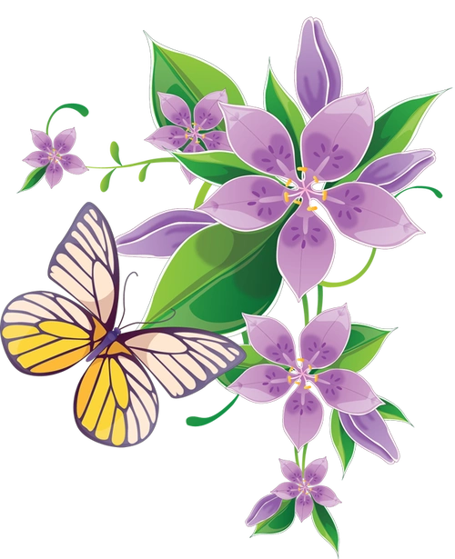 png花朵边框装饰图片素材|ppt模板免费下载 - ppt模板