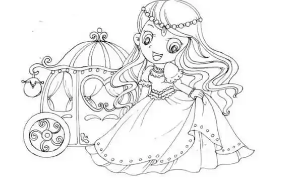 灰姑娘简笔画灰姑娘简笔画大全图片