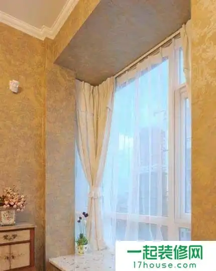 2018欧式风格儿童卧室样板间二层别墅设计落地窗飘窗装修效果图