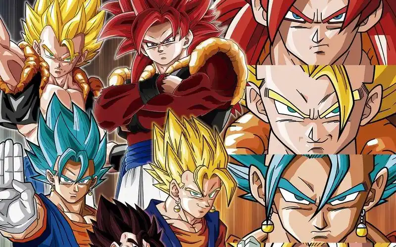 gt悟空&贝吉塔常态—>超赛—>超四—>全能超四,超四悟吉塔,超四贝吉特