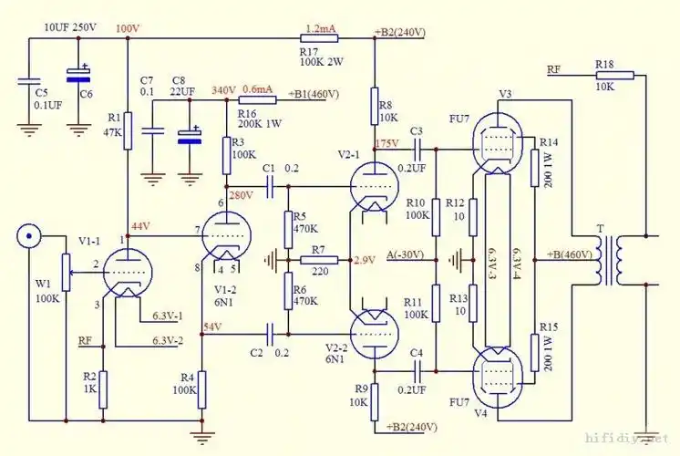 [胆机制作]6p3p推挽,抄个老电路准备在此基础上折腾,老师们给看看这个