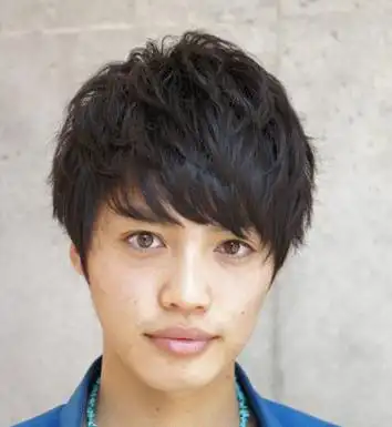 男生蓬松纹理烫发型效果图