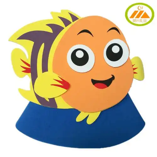 壁虎尾巴头饰道具蚊子小蛇小鱼老黄牛燕子动物聚会装饰帽子