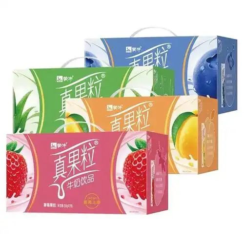 1月产蒙牛真果粒缤纷果250g12盒含乳饮料多口口味整箱含乳饮料