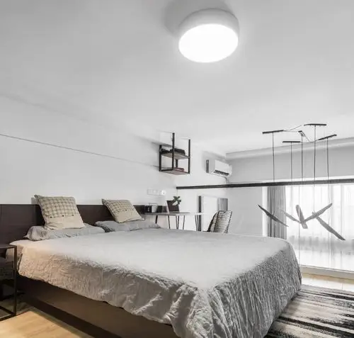 温馨25平北欧小户型卧室装修美图卧室床2图北欧极简卧室设计图片赏析