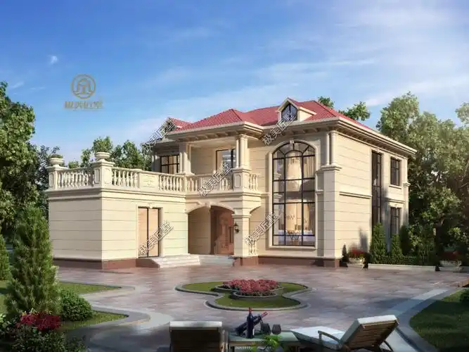 新农村二层带庭院的小别墅