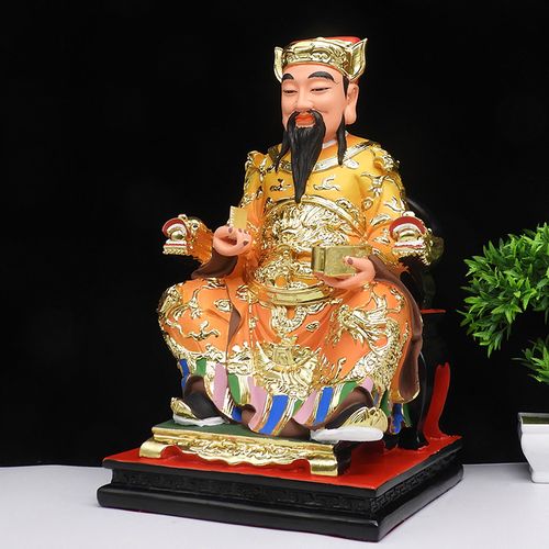 鲁班神像祖师师爷佛像16寸木匠大师树脂居家供奉摆件