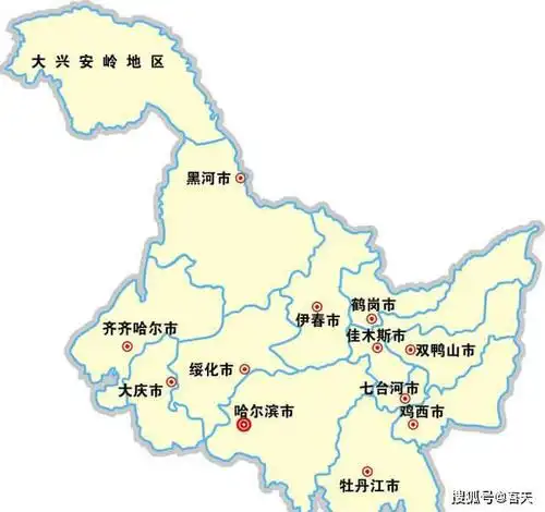 黑龙江地图
