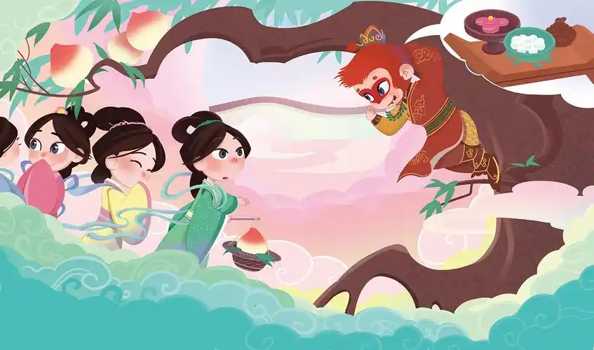 西游记绘本故事-大闹天宫|插画|绘本|佳山 - 原创作品 - 站酷 (zcool)