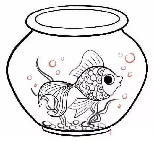 简单漂亮金鱼缸怎么画鱼缸简笔画图片鱼缸简笔画彩色图片鱼缸简笔画