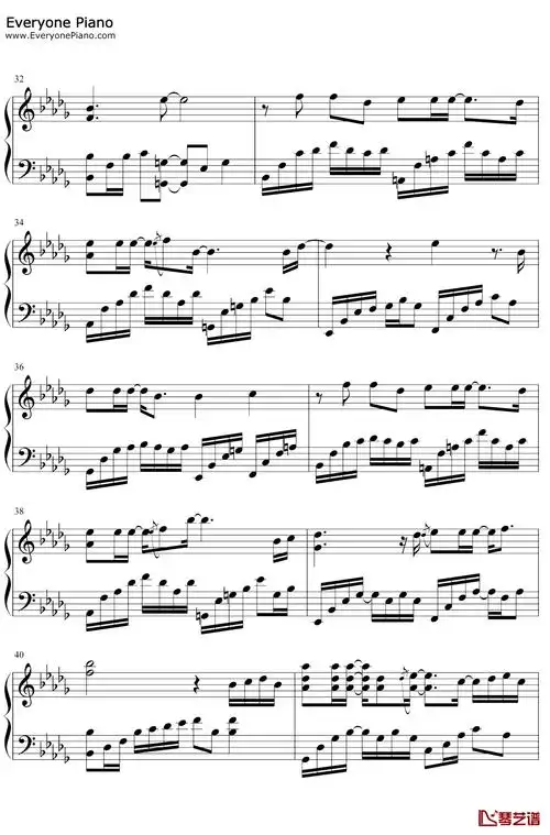 尘埃钢琴谱家家步步惊情ed我的爱像尘埃散落在边疆地带抖音热歌