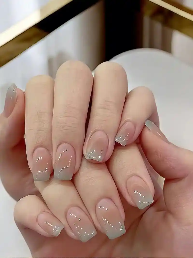 夏日显白美甲94纯色小清新系列风.