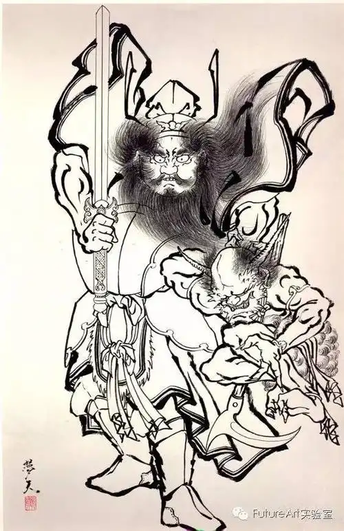 日本纹身师三代目雕佑西yoshihitonakano原画手稿