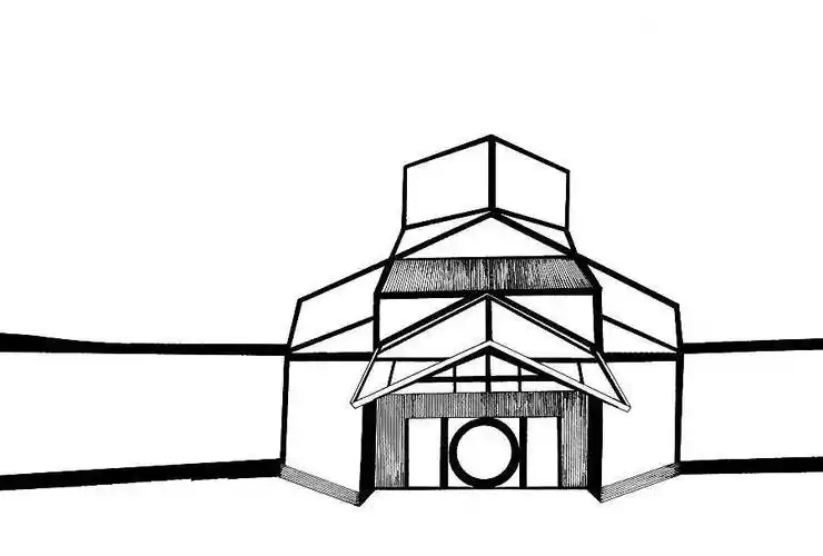 博物馆简笔画 参观博物馆简笔画