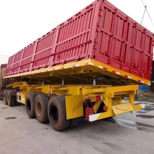 13米标准侧翻自卸半挂车价格自重