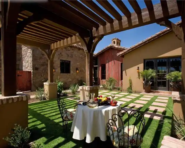 14个地中海风"花园庭院"设计,简单清新的特点,美了无数院子