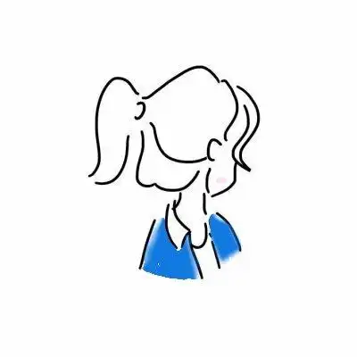 女生头像手绘简约