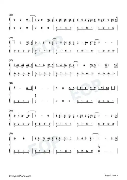 冬日-鞠婧祎和snh48双手简谱预览2