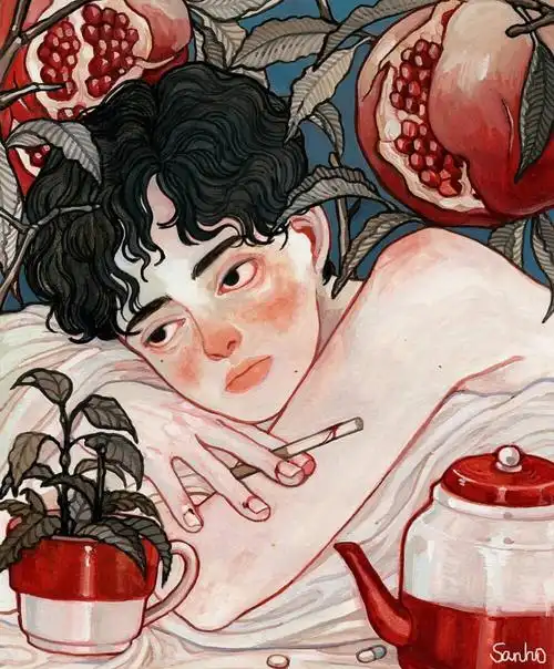 韩国插画师 sanho 1163 ins:sanhomaydraw