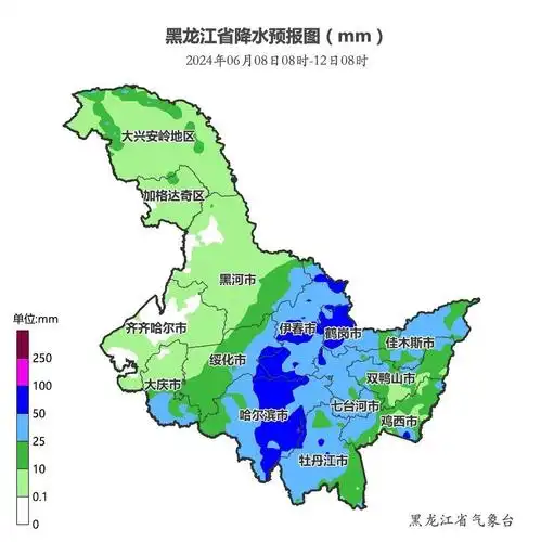 5-7日黑龙江省多雷暴大风,冰雹,阵风7～8级