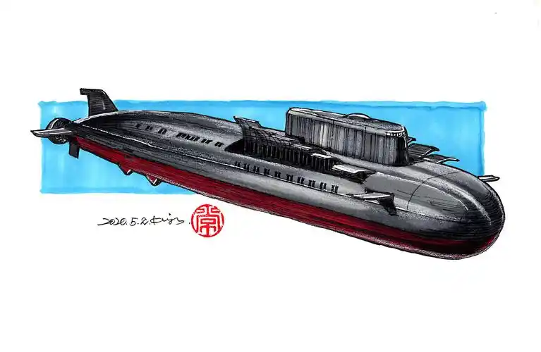 手绘丨潜艇|纯艺术|绘画|画设计 - 原创作品 - 站酷 (zcool)