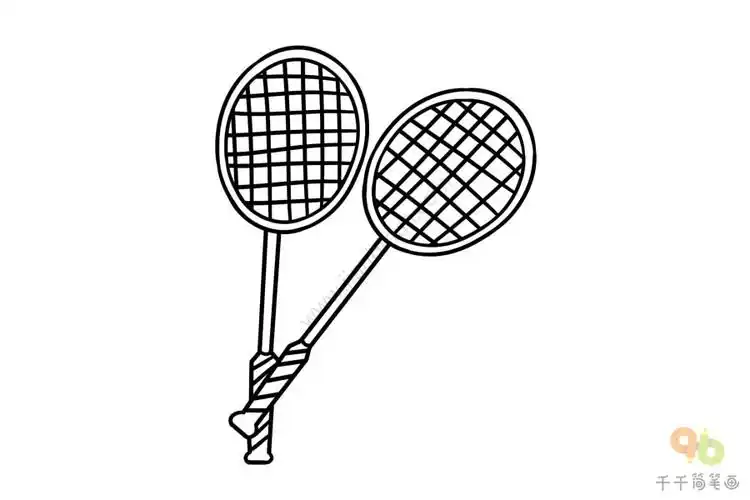 羽毛球拍简笔画简单易学