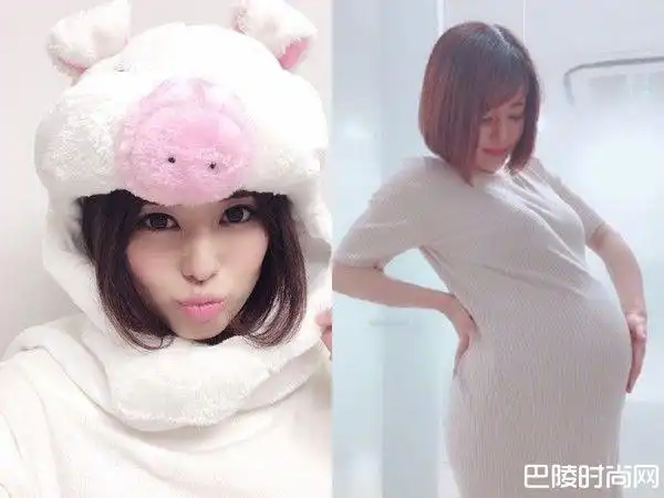 苍井空挺8月巨肚拍孕妇写真