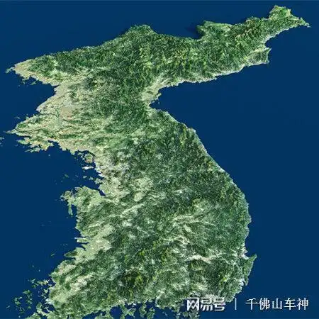 (朝鲜半岛地形图,从图中可以看出这里都是山,只有在半岛西海岸有少量