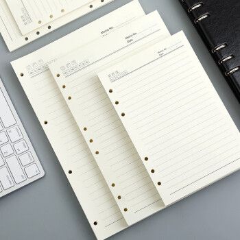 伴侣行(banlvxing)活页本内芯6孔 横线内芯 a5笔记本六孔内页