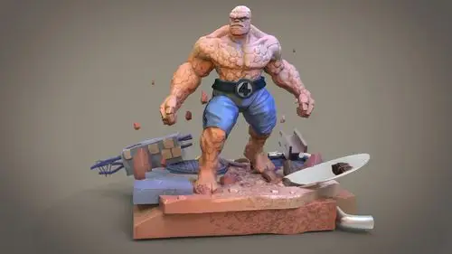 zbrush练习 神奇四侠 石头人thing