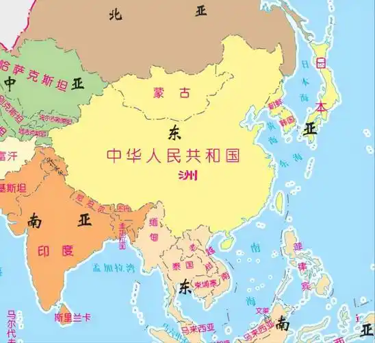 东亚包括5个国家——中国,蒙古,朝鲜,韩国,日本.