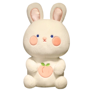 毛绒玩兔子玩具女孩布娃娃儿童女陪睡觉大号抱枕可爱小呆萌兔25厘米