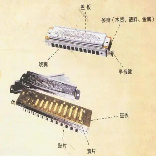 半音阶口琴结构