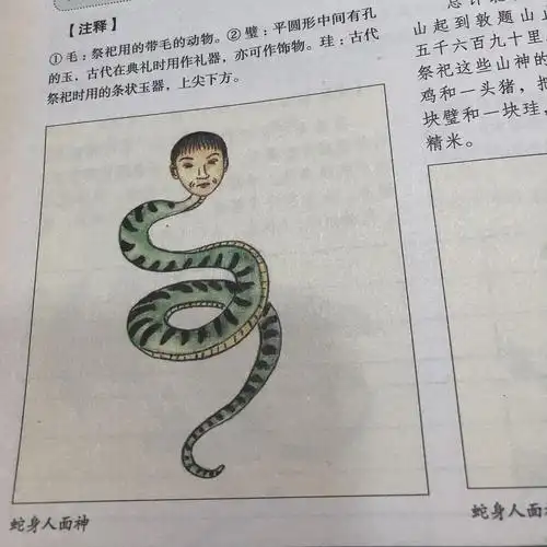 再看这个,人头蛇身,这个发型是不是有点眼熟?