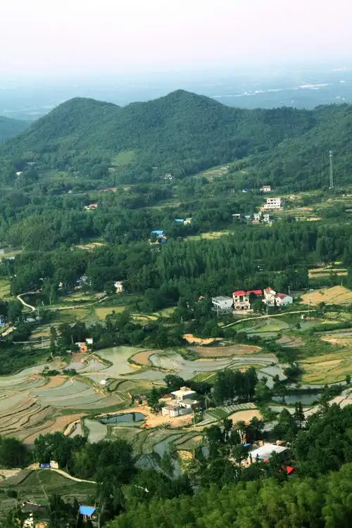 美丽田园山村一一锁口村水稻梯田