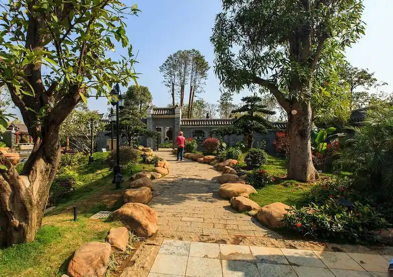 简约庭院景观农村小别墅自然休闲的小院设计效果图大全-一起网装修图