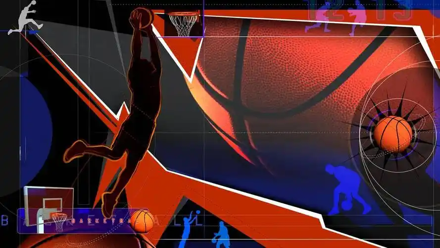 体育奥运项目篮球手绘高清壁纸