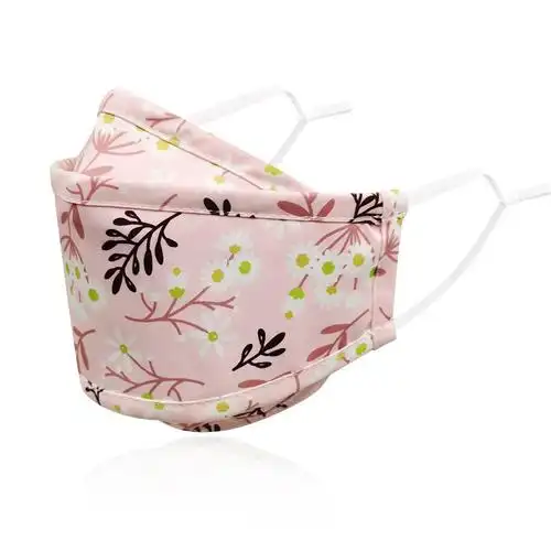 棉口罩鱼型柳叶型非一次性可水洗防尘透气现货批发鱼嘴型棉布口罩