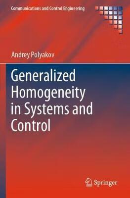 预订 generalized homogeneity in systems and control