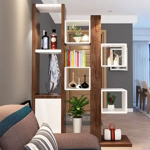 现代简约客厅玄关柜门厅柜双面隔断装饰柜酒柜设计师间厅柜屏风柜