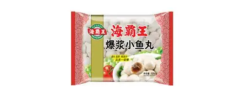 海霸王 台湾风味爆浆小鱼丸 500g 火锅食材 火锅丸子 烧烤食材 关东煮