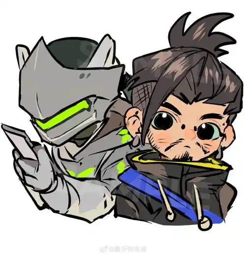 摸摸qq人 好久没画ow了hhhh#守望先锋#守望先锋超话