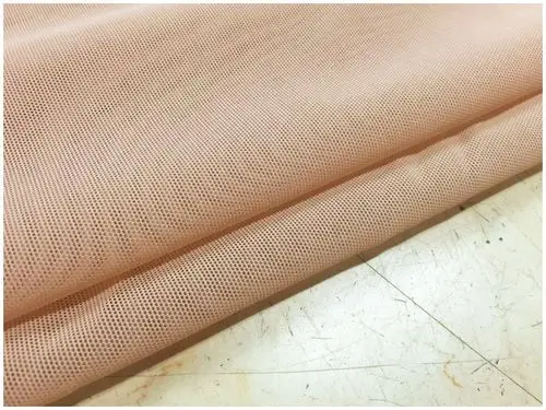 加厚加硬四面弹力氨纶网纱布料外套束身衣挺括网面料