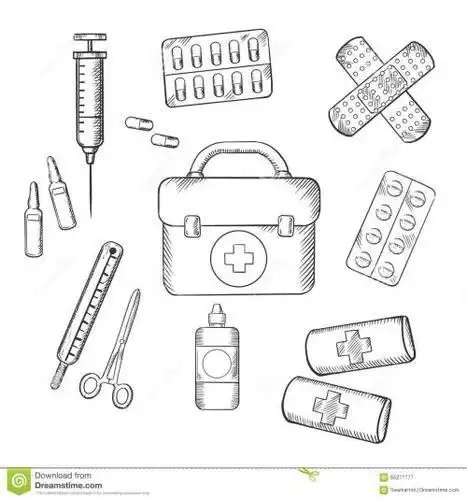 医生的用品简笔画